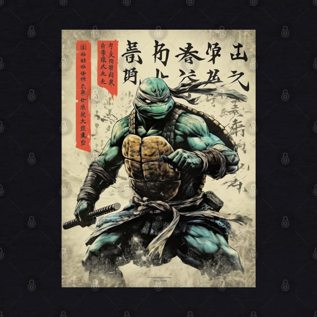 Vintage Japanese Ninja Turtle by obstinator